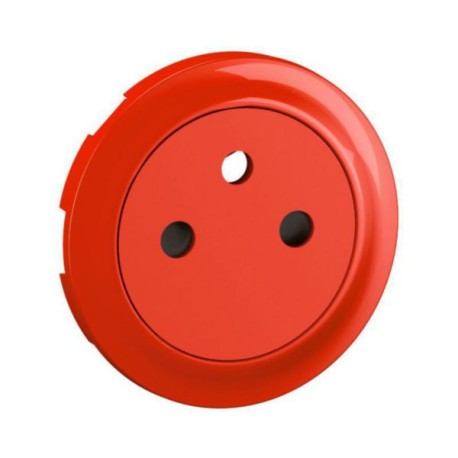 Legrand Céliane - Enjoliveur pour prise de courant fort 2P+T Surface Confort - Rouge pour repérage - Réf : CB3111