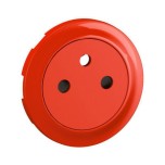 Legrand Céliane - Enjoliveur pour prise de courant fort 2P+T Surface Confort - Rouge pour repérage - Réf : CB3111