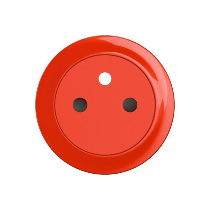 Legrand Céliane - Enjoliveur pour prise de courant fort 2P+T Surface Confort - Rouge pour repérage - Réf : CB3111