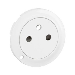 Legrand Céliane - Enjoliveur pour prise de courant fort 2P+T Surface Confort à voyant - Blanc - Réf : CB1111