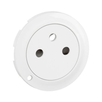 Legrand Céliane - Enjoliveur pour prise de courant fort 2P+T Surface Confort à voyant - Blanc - Réf : CB1111