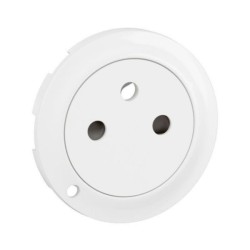 Legrand Céliane - Enjoliveur pour prise de courant fort 2P+T Surface Confort à voyant - Blanc - Réf : CB1111