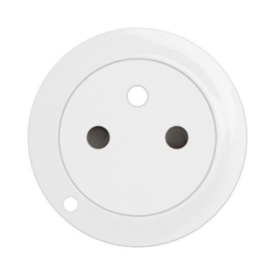 Legrand Céliane - Enjoliveur pour prise de courant fort 2P+T Surface Confort à voyant - Blanc - Réf : CB1111