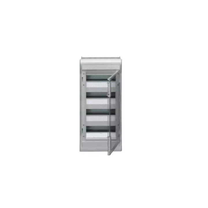 Hager - Coffret étanche Vector - IP65 - 4 rangées - 48 modules - Gris - Réf : VE412F