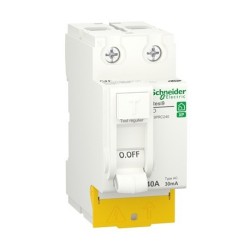 Schneider - Resi9 XP - inter différentiel - 2P - 40A - 30mA - Type AC - peignable - alim bas - Réf : R9PRC240