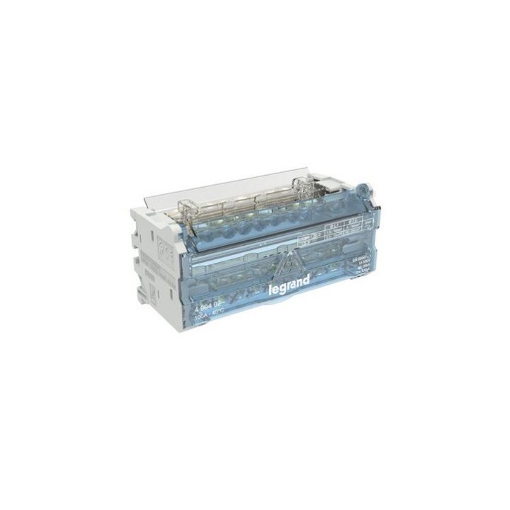 Legrand - Répartiteur modulaire à barreaux étagés bipolaire 100A 10 départs - 6 modules - Réf : 400402