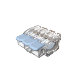 Eurohm - Lot de 30 bornes de connexion à levier - 3P - 0.2 à 6 mm² - Réf : 70083