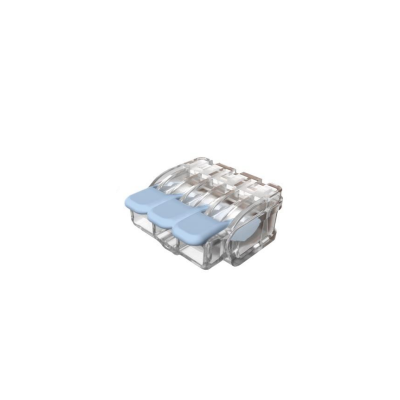 Eurohm - Lot de 30 bornes de connexion à levier - 3P - 0.2 à 6 mm² - Réf : 70083