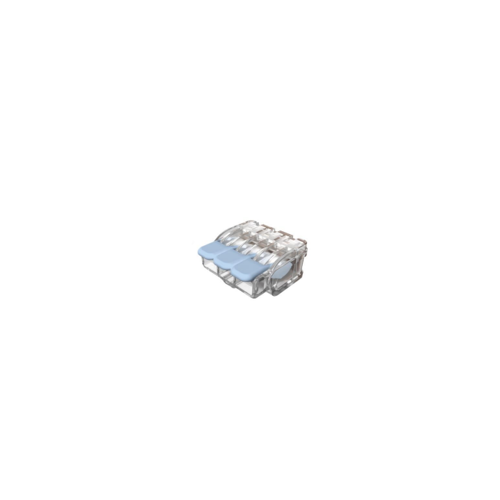 Eurohm - Lot de 30 bornes de connexion à levier - 3P - 0.2 à 6 mm² - Réf : 70083
