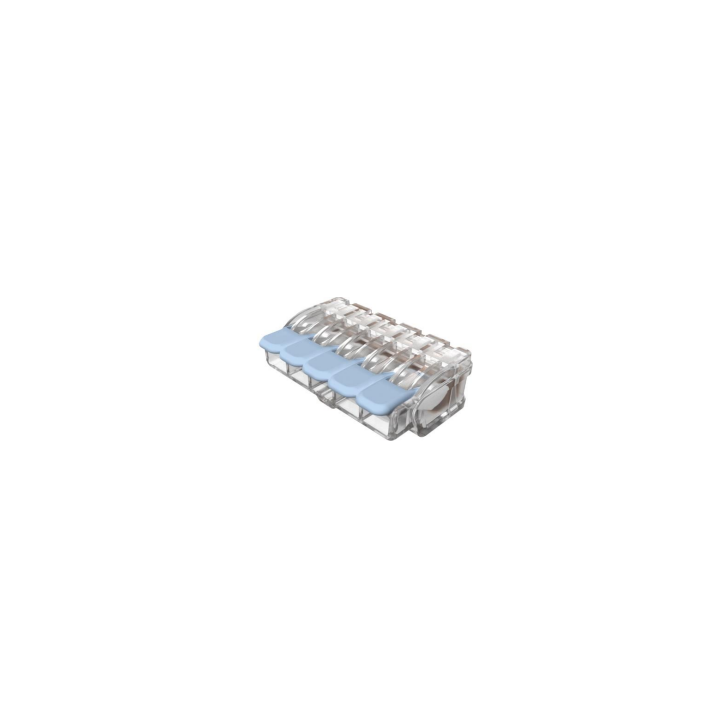Eurohm - Lot de 15 bornes de connexion à levier - 5P - 0.2 à 6 mm² - Réf : 70085