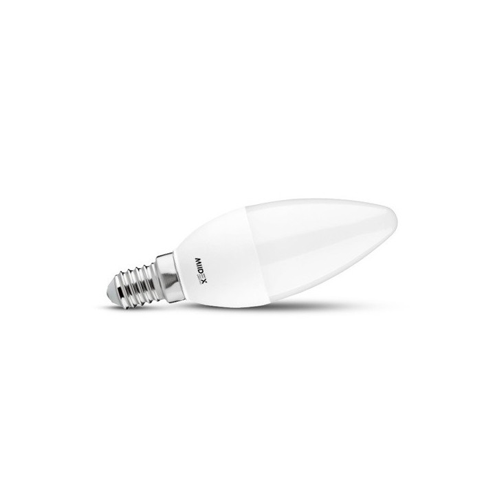 Miidex Lighting - Ampoule LED E14 Flamme 4,2W - 3000K - 240° - 465 lm - Réf : 100581