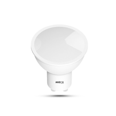 Miidex Lighting - Ampoule LED - GU10 - 5.4W - 650 lm - 3000 K - 120° - Réf : 100563