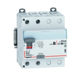 Legrand - Interrupteur différentiel DX³-ID arrivée haute et départ bas bornes à vis - 2P 230V~ 63A Type B 30mA - Réf : 411957