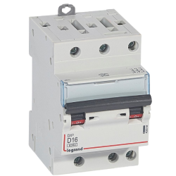 Legrand - Disjoncteur DX³6000 - 10kA à vis - 3P - 400~ - 16A - courbe D - pour peigne HX³ optimisé - Réf : 408068