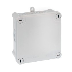 Eur'ohm - Boîte de dérivation étanche - IP55 - Couvercle avec vis 1/4 de tour - 105x105x55 mm - Réf : 50034