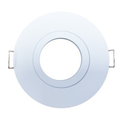 Krisane - Support spot orientable - Ø85 x H39 mm - Blanc - Encastrable - Anti-éblouissement - Réf : KRI20015