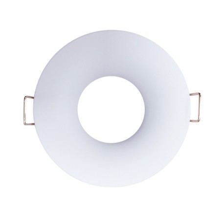 Krisane - Support spot fixe - Ø85 x H45 mm - Blanc - Encastrable - Anti-éblouissement - Réf : KRI20018