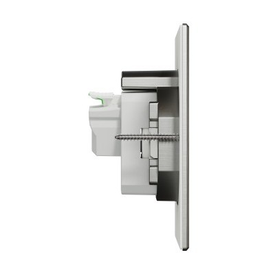 Schneider - Unica System+ - Prise de sol XS - IK08 - IP44 - 2P+T - carrée métal - Réf : INS52102