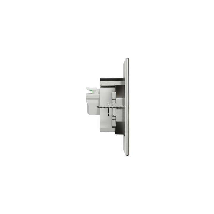 Schneider - Unica System+ - Prise de sol XS - IK08 - IP44 - 2P+T - carrée métal - Réf : INS52102