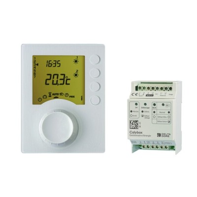 Delta Dore - CALYBOX 230 - Gestionnaire d'énergie de 1 à 3 zones pour chauffage électrique Fil Pilote seul - Réf : 6050392