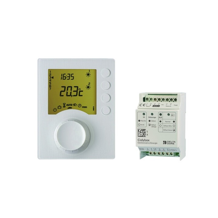 Delta Dore - CALYBOX 230 - Gestionnaire d'énergie de 1 à 3 zones pour chauffage électrique Fil Pilote seul - Réf : 6050392