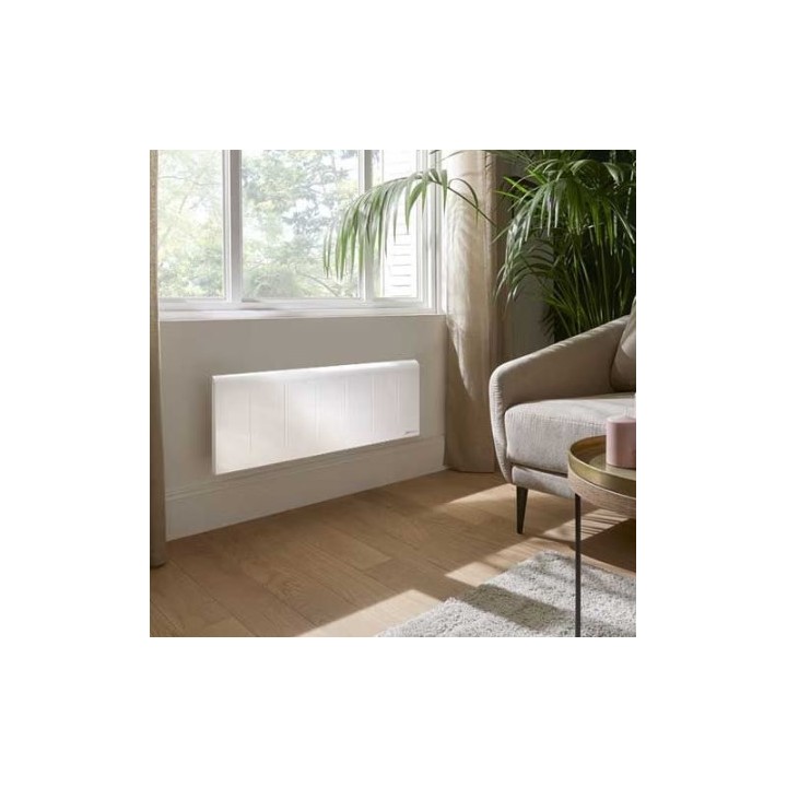 Atlantic - Nirvana Neo - Radiateur à chaleur douce connecté - 750W - Plinthe- Blanc - Réf : 529921