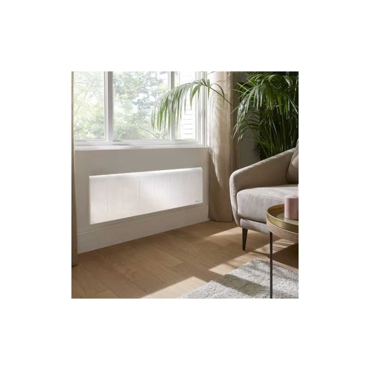 Atlantic - Nirvana Neo - Radiateur à chaleur douce connecté - 1000W - Plinthe- Blanc - Réf : 529922