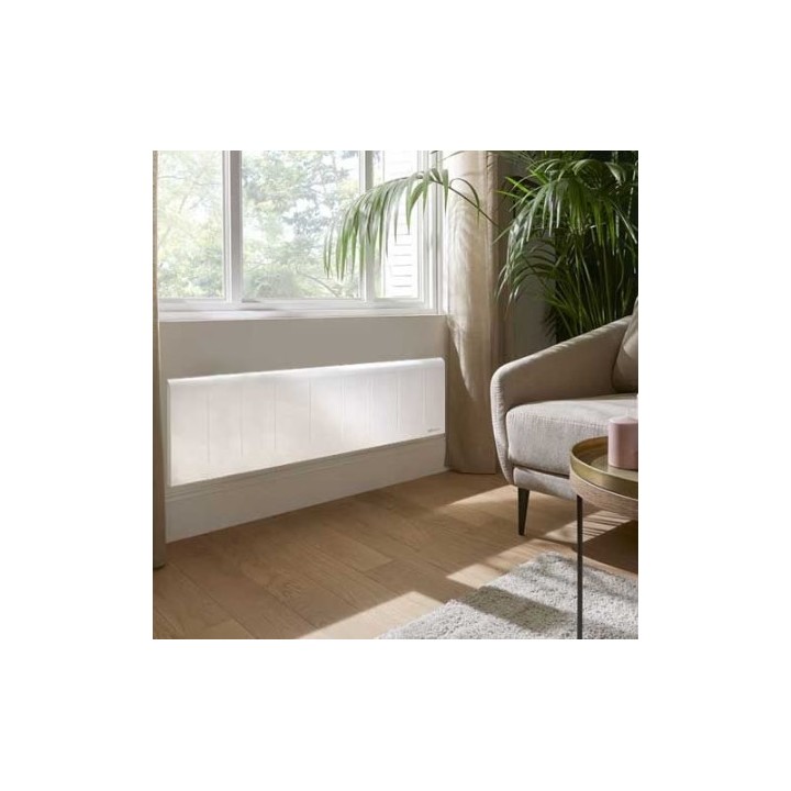 Atlantic - Nirvana Neo - Radiateur à chaleur douce connecté - 1500W - Plinthe- Blanc - Réf : 529923