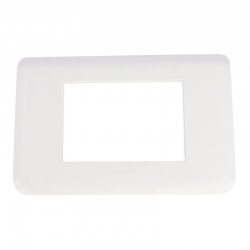 Legrand Plaque pour 3 modules blanc Mosaic 078803