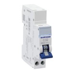 Eur'ohm - Disjoncteur 1P+N 32A courbe C connexion rapide/vis 4,5kA - NF -  Réf : 20322