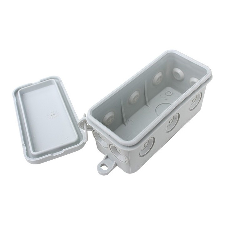 Eur'ohm - Boite de dérivation étanche - IP55 - Couvercle enclipsable - 80x40x40 mm - Réf : 50030