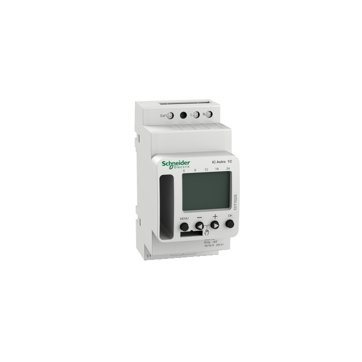 Schneider - Acti9 IC Astro - interrupteur crépusculaire programmable - 1 canaux - smart - Réf : CCT15225