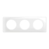Legrand Céliane - Plaque de finition Blanc émaillé 3 postes - Réf : CP0003