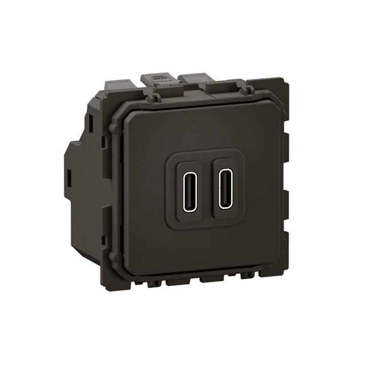 Legrand Céliane - Double prise chargeur USB Type C Céliane - 20W - Charge rapide - Réf : CM0154