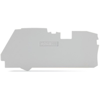 Wago - TOPJOB®S - Plaque d'extrémité pour borne de passage 2116 - Réf : 2116-1291