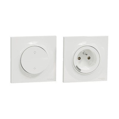 Schneider - Wiser Odace - Kit commande sans fils et prise connectée zigbee 3.0 - Réf : S520559K