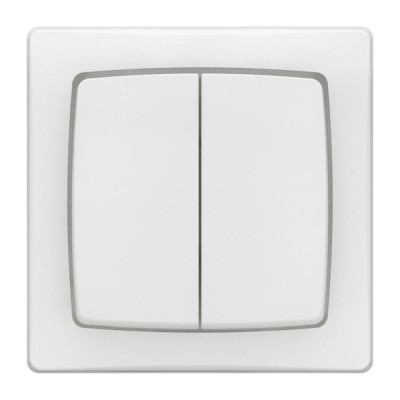 Legrand - Transformeur double 5 en 1 : interr, va-et-vient, poussoir double - En Saillie complet blanc - bornes - Réf : 086020L