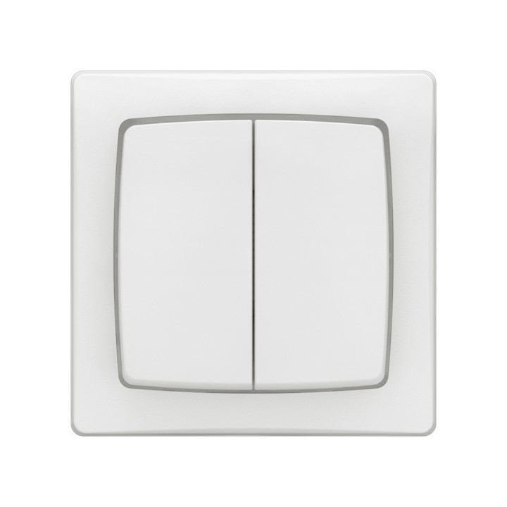 Legrand - Transformeur double 5 en 1 : interr, va-et-vient, poussoir double - En Saillie complet blanc - bornes - Réf : 086020L