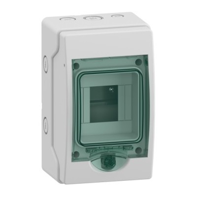 Schneider Mureva - Mini coffret étanche pour appareillage modulaire 123x200mm 4 Modules - Réf : 13957M