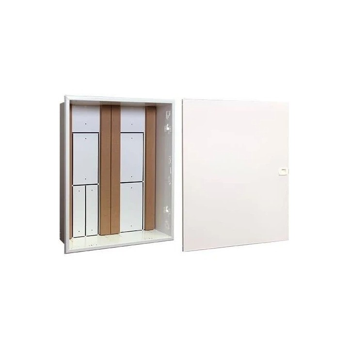 Digital Electric - Bac d'encastrement 4 rangées 2 x 13 modules + Porte - Réf : 07974