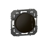 Legrand Dooxie - Poussoir simple avec voyant lumineux dooxie 6A 250V~ finition noir mat - Réf : 600216