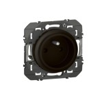 Legrand - Prise de courant easyréno 2P+T faible profondeur dooxie 16A finition noir mat - Réf : 600528