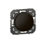 Legrand - Poussoir simple dooxie 6A 250V~ finition noir mat - Réf : 600204