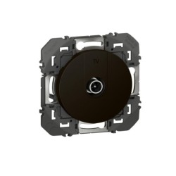 Legrand - Prise TV simple étoile blindée dooxie finition noir mat - Réf : 600551