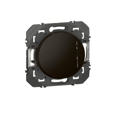 Legrand - Interrupteur ou va-et-vient Dooxie avec voyant lumineux bleu - 10AX 250V~ finition noir mat - Réf : 600211
