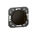 Legrand - Interrupteur ou va-et-vient Dooxie avec voyant lumineux bleu - 10AX 250V~ finition noir mat - Réf : 600211