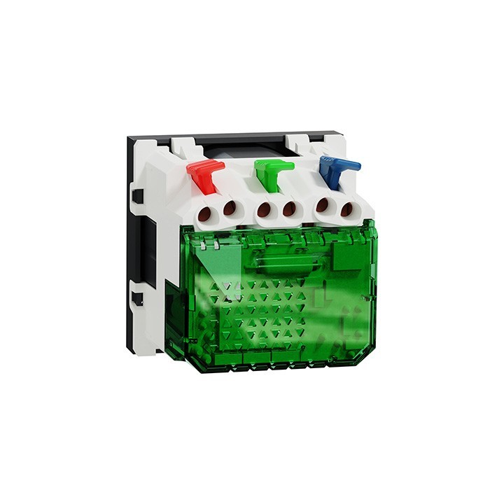 Schneider Unica - Prise 2P+T affl FR + USB C 10,5W - 90° - rap - 2 mod - Anthr - méca seul - Réf : NU301554