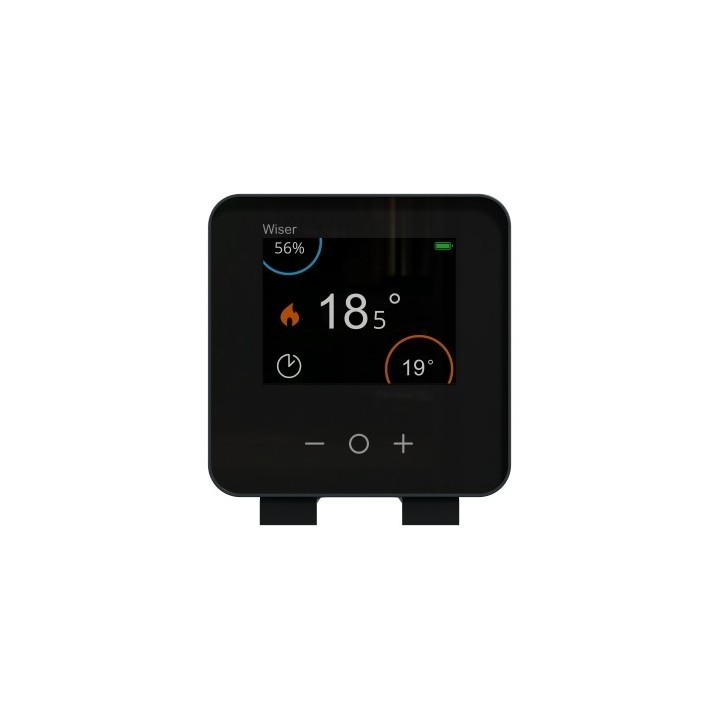 Schneider - Wiser - Thermostat d'ambiance connecté liaison zigbee 2,4GHz - anthracite - Réf : CCTFR6401