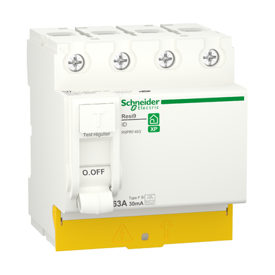 Schneider - RESI9 - interrupteur différentiel - 4P - 63A - 30mA - type Fsi - peignable - Réf : R9PRF463