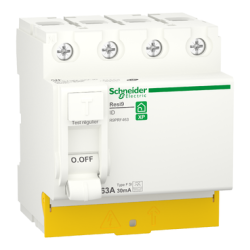 Schneider - RESI9 - interrupteur différentiel - 4P - 63A - 30mA - type Fsi - peignable - Réf : R9PRF463